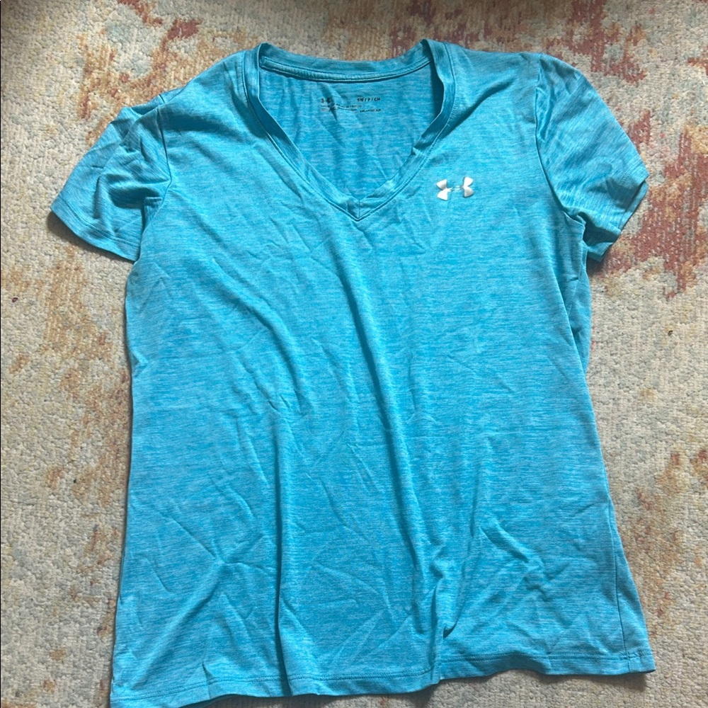 Under Armour Women's Teal V-Neck Tee